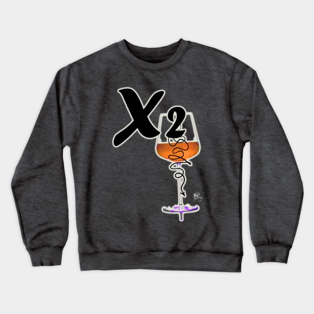 Times To Wine/Wind Down Humor Urban NYC type Design Crewneck Sweatshirt by GT Artland